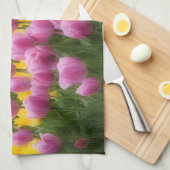 WA, Skagit Valley, Roozengaarde Tulip Garden, 2 Handtuch (Viertel Falte)