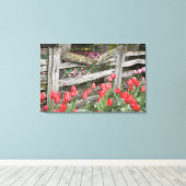 WA, Skagit Valley, Roozengaarde Tulip Garden, Leinwanddruck (Insitu (Holzboden))