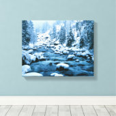 WA, Watchee National Forest, Kaskade Leinwanddruck (Insitu (Holzboden))