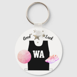 WA Wing Attack Netball Viel Glück Keyring Schlüsselanhänger
