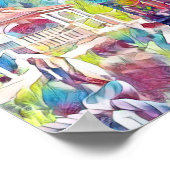 Wa-Wo Wave NFT Art - FLYING GAZEBO 42/7 - Poster (Ecke)