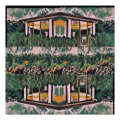 Wa-Wo Wave NFT Art - REFLEKTIONEN ÜBER MEIN FENSTE Poster (Vorderseite)