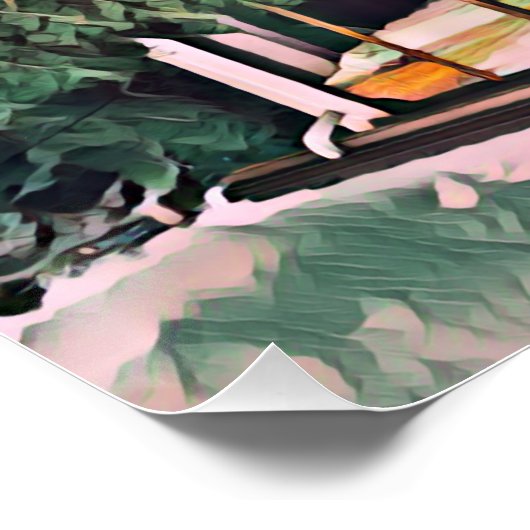 Wa-Wo Wave NFT Art - REFLEKTIONEN ÜBER MEIN FENSTE Poster (Ecke)