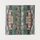 Wa-Wo Wave NFT Art - REFLEKTIONEN ÜBER MEIN FENSTE Wandteppich (Vorderseite (Horizontal))