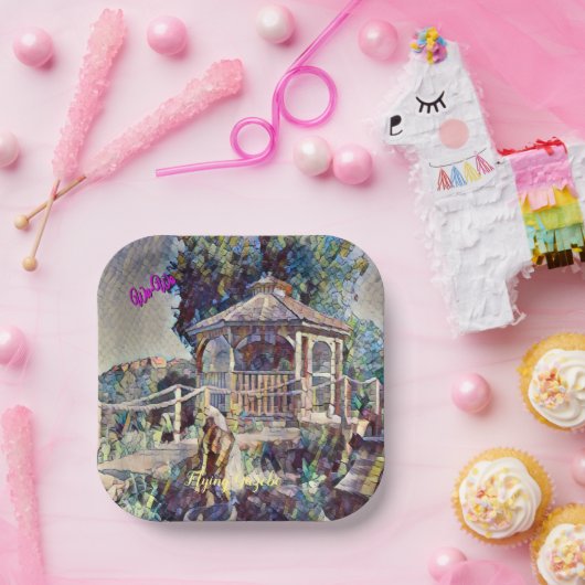 Wa-Wo Wave NFT Collection FLYING GAZEBO 12   Pappteller (Party)