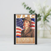 Waac Postkarte (Stehend Vorderseite)