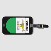 Waadt, Schweiz | Wappenkleidung der Schweizer Kant Gepäckanhänger (Vorderseite (Horizontal))