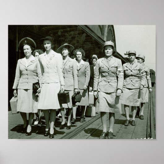 WAAF-Rekruten - Marching 1942 Poster (Vorne)