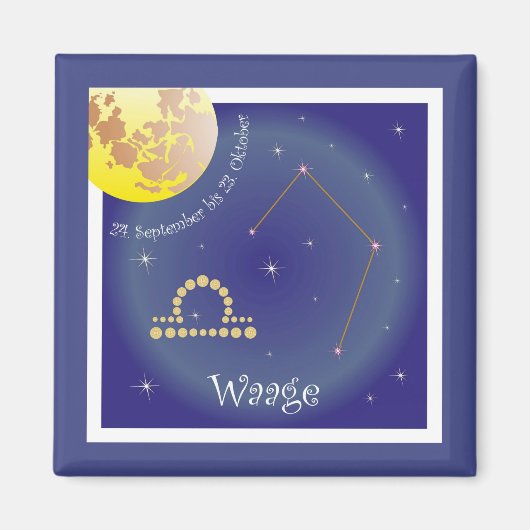 Waage 24. September bis 23. Oktober Magnet (Vorne)