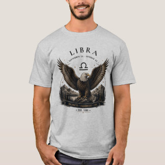 Waage Adler Sternzeichen Herren T-Shirt