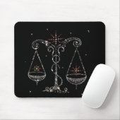 Waage-Astrologie Mousepad (Mit Mouse)