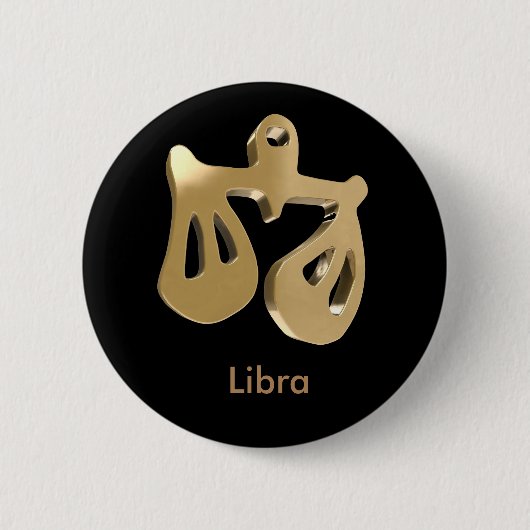 Waage, Bilancia Button (Vorderseite)