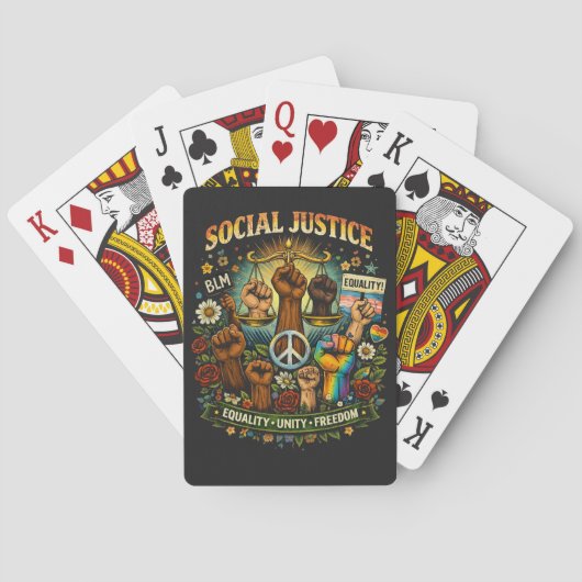 Waage der Gerechtigkeit Spielkarten (Rückseite)