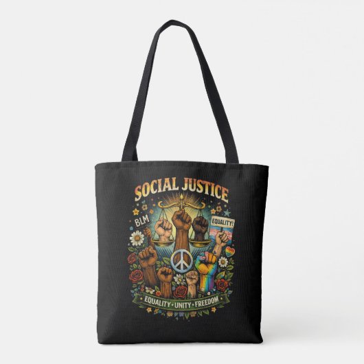 Waage der Gerechtigkeit Tasche (Rückseite)