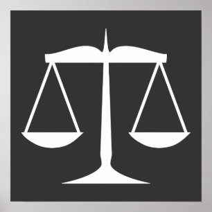 Waage der Justiz Poster