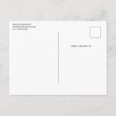 Waage der Justiz Rechtsdienstleistungen Symbol Abs Einladungspostkarte (Rückseite)