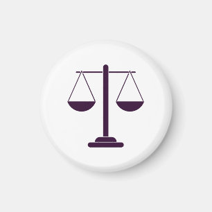 Waage der Justiz Rechtsdienstleistungssymbol Magnet