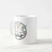Waage Engel Waage Kaffeetasse (Vorderseite Links)