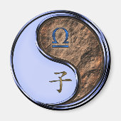 Waage & Erde Ratte Magnet (Vorne)