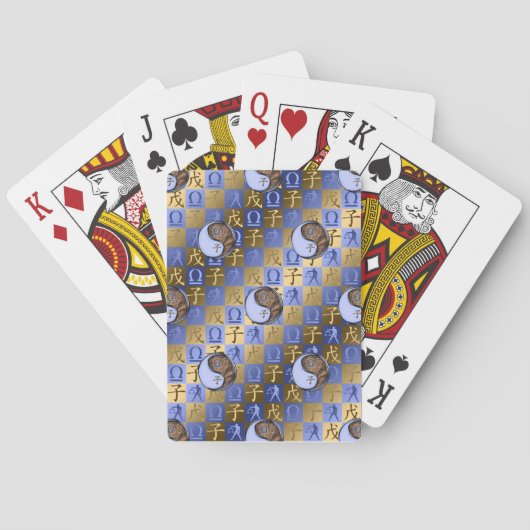 Waage & Erde Ratte Spielkarten (Rückseite)