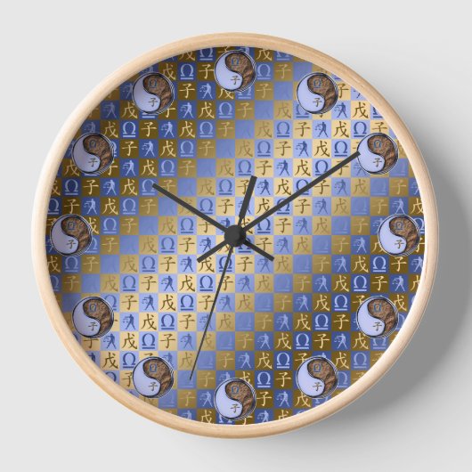 Waage & Erde Ratte Uhr (Vorderseite)