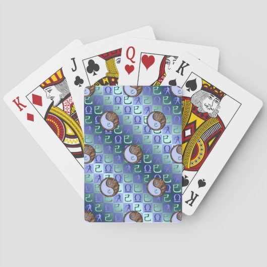 Waage & Erde Schlange Spielkarten (Rückseite)