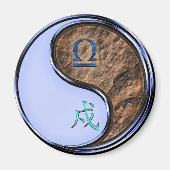 Waage & Erdhund Magnet (Vorne)