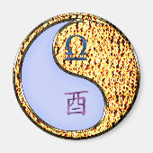 Waage & Feuer Hahn Magnet (Vorne)