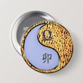 Waage & Feuer Kaninchen Button (Vorne & Hinten)