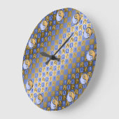 Waage & Feuer-Ratte Große Wanduhr (Winkel)