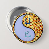 Waage & Feuer-Schlange Button (Vorne & Hinten)