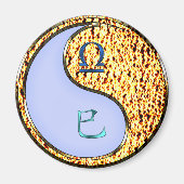 Waage & Feuer Schlange Magnet (Vorne)