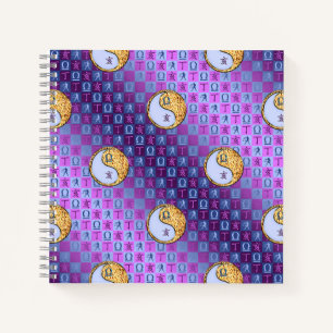 Waage & Feuer-Schwein Notizblock