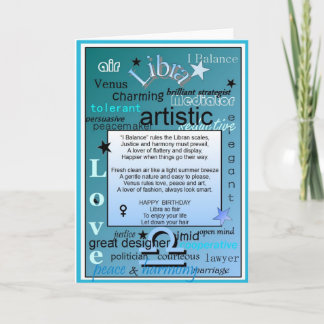 WAAGE-GEBURTSTAG KARTE