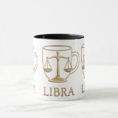Waage Golden Zodiac Tasse (Zentrum)