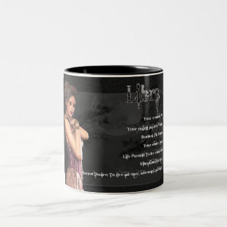 Waage-gotische weibliche Tierkreis-Tasse Zweifarbige Tasse