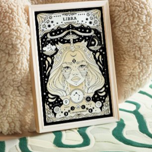 Waage Harmonisch und Ausgeglichen - Zodiac Poster