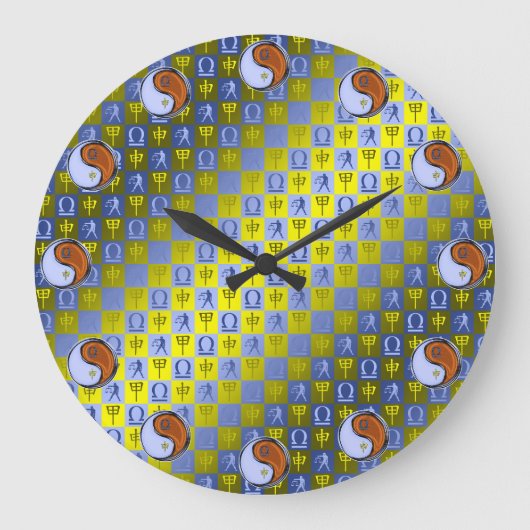 Waage & Holz Affe Große Wanduhr (Vorderseite)