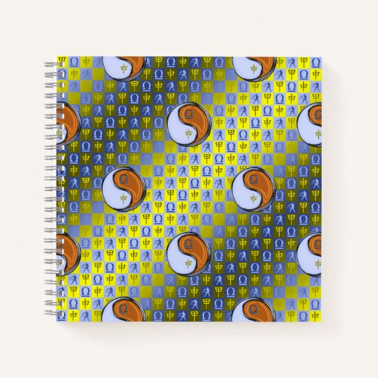 Waage & Holz-Affe Notizblock (Vorderseite)