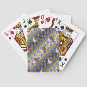 Waage & Holz-Drache Spielkarten