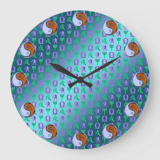 Waage & Holz Hund Große Wanduhr