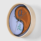 Waage & Holz Hund Uhr (Winkel)