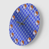 Waage & Holz Ochse Große Wanduhr (Winkel)