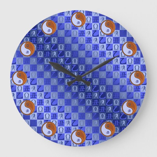 Waage & Holz Ochse Große Wanduhr (Vorderseite)