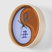 Waage & Holz Ochse Uhr (Winkel)
