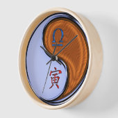 Waage & Holz Tiger Uhr (Winkel)