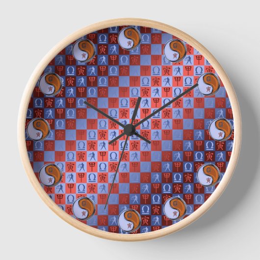 Waage & Holz Tiger Uhr (Vorderseite)