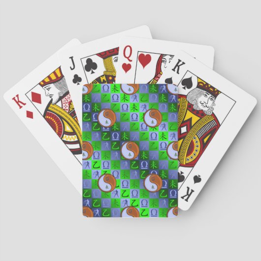 Waage & Holz Ziege Spielkarten (Rückseite)
