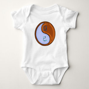 Waage & Holzschlange Baby Strampler