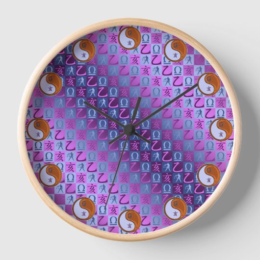 Waage & Holzschwein Uhr (Vorderseite)